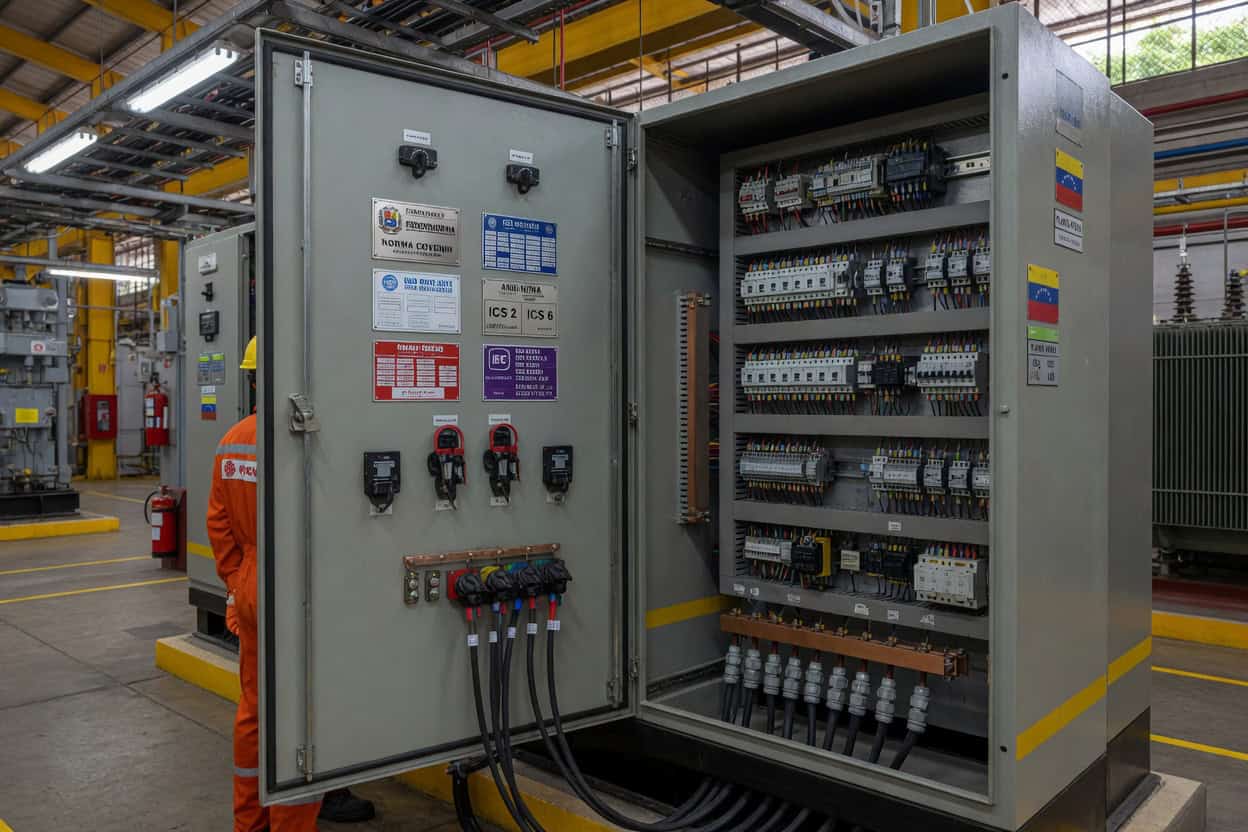 Tableros Eléctricos Industriales: Normas FONDONORMA, ISO, ANSI, IEC, NEMA Plantas Venezuela Latinoamérica