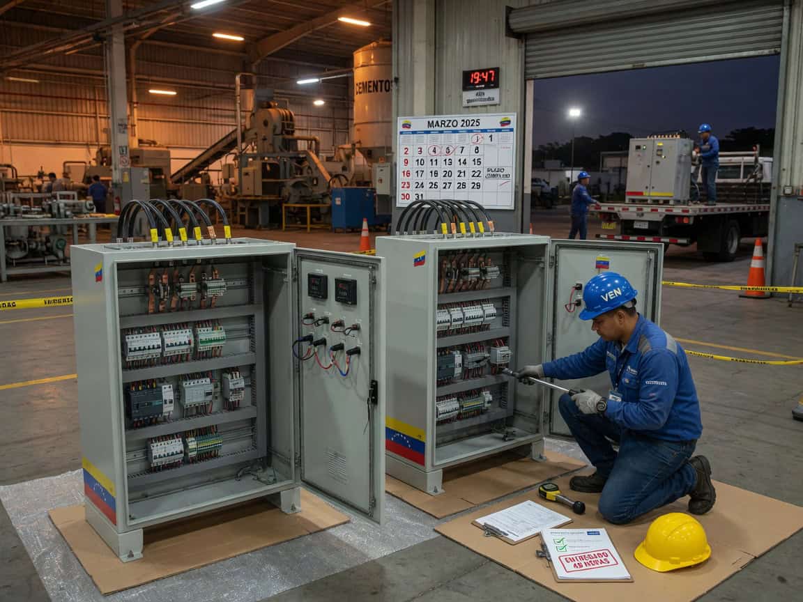 Tableros eléctricos industriales Venezuela: plazos garantizados para evitar paradas de planta y pérdidas